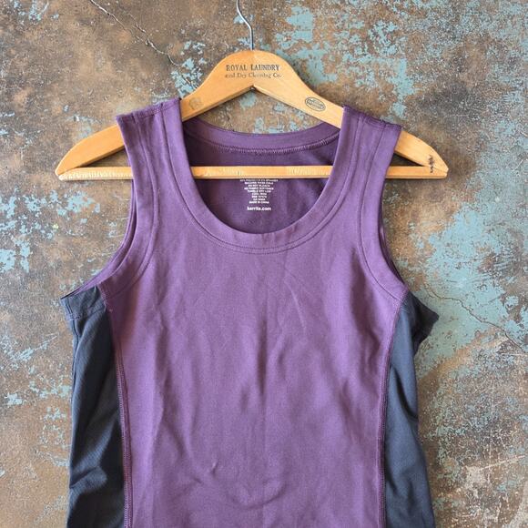 Kerrits Straight Line Sport Tank Top Size S Equestrian Riding Sleeveless Purple - Picture 2 of 6